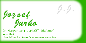 jozsef jurko business card